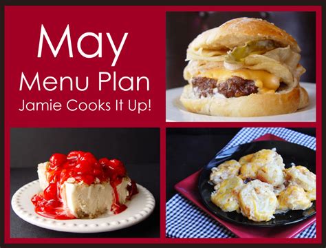 May Menu Plan 2014