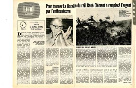 COUPURE DE PRESSE Clipping 1982 René Clément La Bataille du Rail 2