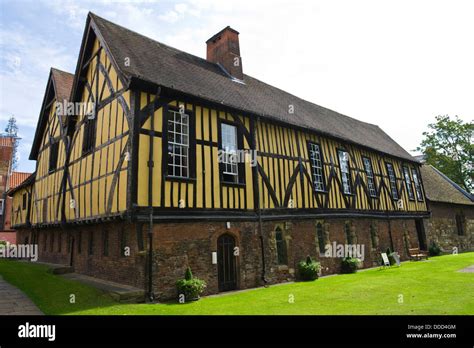 Exterior Of Merchant Adventurers Hall Medieval Guildhall In The City