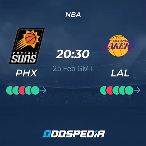 Phoenix Suns Vs Los Angeles Lakers Predictions Odds Live Score And Stats