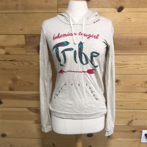 Bohemian Cowgirl Tops Nwt Bohemian Cowgirl Boutique Brand Tribe Arrow Boho Sweatshirt Hoodie