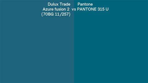 Dulux Trade Azure Fusion Bg Vs Pantone U Side By Side