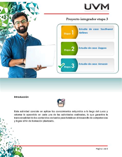 PIE3 Proyecto integrador etapa 3 Introducción Esta actividad consiste