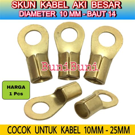 Jual Terminal Skun Klem Kabel Aki Besar Ring Bulat M Baut Kuning