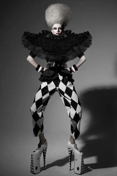 Courtly Clown Couture Circus Fashion Dark Fashion Weird Fashion