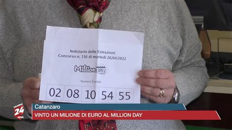 Catanzaro Vinto Un Milione Di Euro Al Million Day Youtube