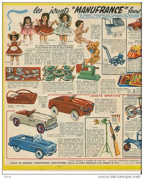 POUR LES PLUS VIEUX VOICI LE CATALOGUE DE 1955 DES JOUE Jouets