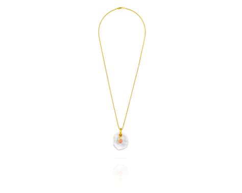 Keshi Pearl Pendant Necklace | Keshi pearls, Pearl pendant, Peach jewelry