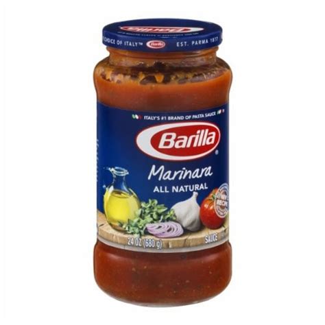 Barilla Marinara All Natural Pasta Sauce 24 Oz Pack Of 6 6 Pack Kroger