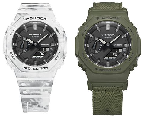 G Shock Original Carbon Core Guard Snow Camo Set Gae Gc Aer