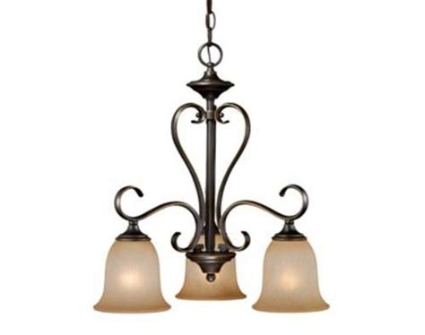 Mavis 3 Light 20 Oil Brushed Bronze With Gold Accent Chandelier At