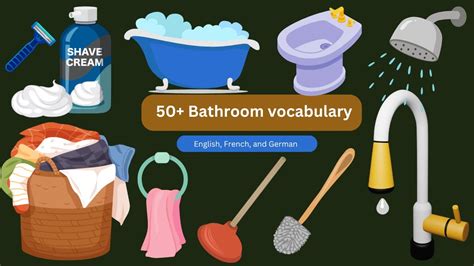 50 Bathroom Vocabulary English French And German English Vocabulary