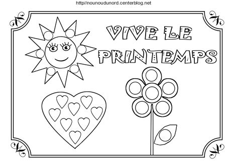 Coloriage Printemps