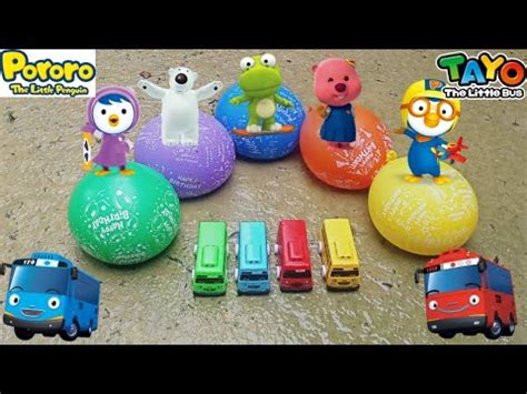 Tayo Rogi Gani Dan Lani Bermain Meletuskan Balon Warna Warni Youtube