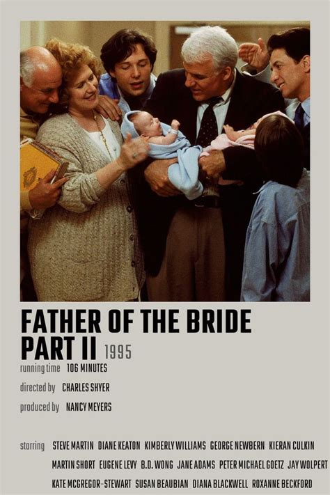 Father of the Bride Part II in 2023 | Father of the bride, The bride movie, Comedy movies posters