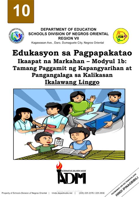 Pangangalaga Sa Kapaligiran Esp Dekalikasan