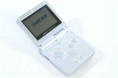 Game Boy Advance Sp Ags 001 Handheld System In Silver Ebay