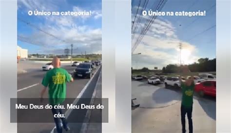 VÍDEO Luciano Hang dono da Havan para o trânsito em Manaus em frente