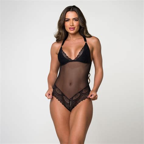 Body Sexy Tule E Renda Dondocas Lingerie