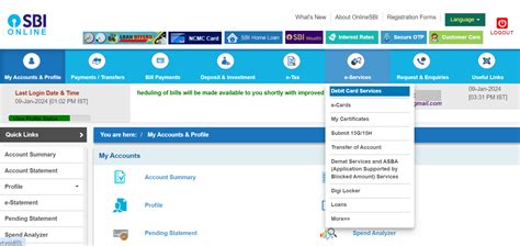 Sbi Debit Card Pin Generation How To Generate Sbi Debit Card Pin