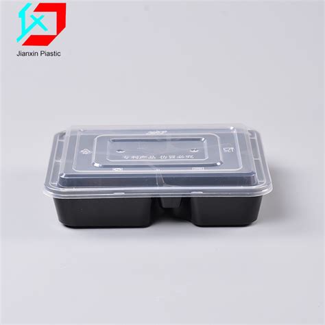 Disposable Take Away Microwavable Hard Compartments Lunch Box China