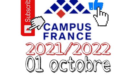 Calendrier Campus France 2021 2022 Disponible YouTube