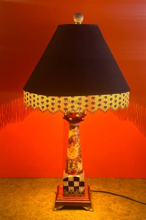 Hand Painted Lord Remillard Table Lamp by MacKenzie Childs at 1stDibs