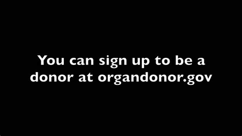 Organ Donation Psa Youtube