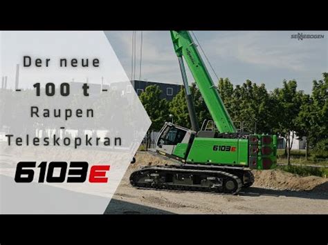 The NEW 100 T Telescopic Crawler Crane The SENNEBOGEN 6103 E German