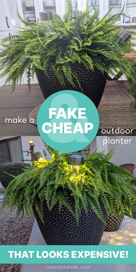 Make Your Own Patio Planter Arrangement Use Artificial Plants For Outdoors The Best Fake