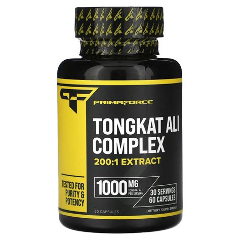 Primaforce Tongkat Ali Complex 1 000 Mg 60 Capsules 500 Mg Per Capsule