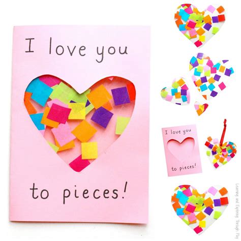 I Love You To Pieces Craft Printable - Printable Word Searches