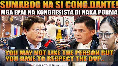 KAKAPASOK LANG OVP Budget Hearing Nagkagulo Cong Dante Sumabog Na