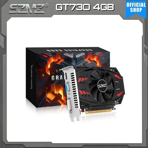 SZMZ Geforce GT730 4GB Graphics Card With HDMI VGA DVI Port Placa De