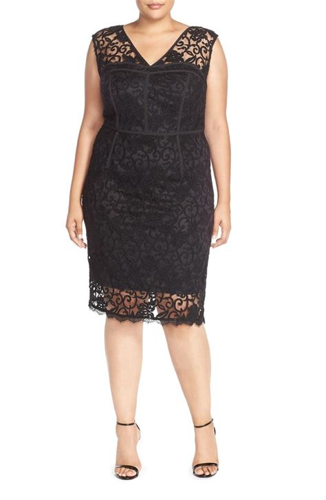 Adrianna Papell Sleeveless Lace Cocktail Dress Plus Size Nordstrom