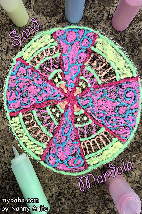 Sand Mandalas For Kids Nanny Anita My Baba