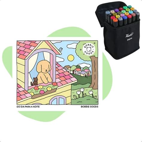 Quanto Está O Bob Good - Kit Livro Bob Good Oficial Canetinhas 24 Cores Ponta Dupla | Frete grátis