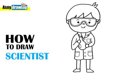 How To Draw Scientist Youtube