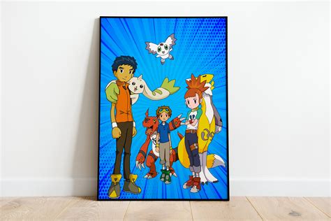 Digimon Tamers Poster Etsy Uk