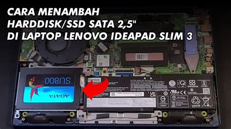 Cara Menambahkan Harddisk Atau Ssd Sata Di Laptop Lenovo Ideapad