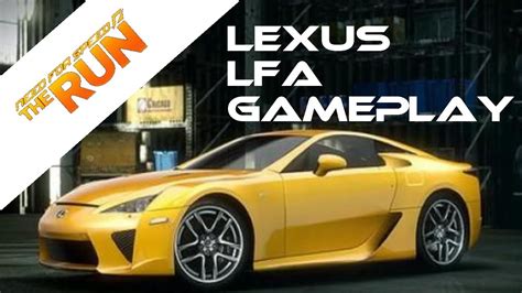 Need For Speed The Run Lexus Lfa Gameplay Ps Exclusive Car Youtube