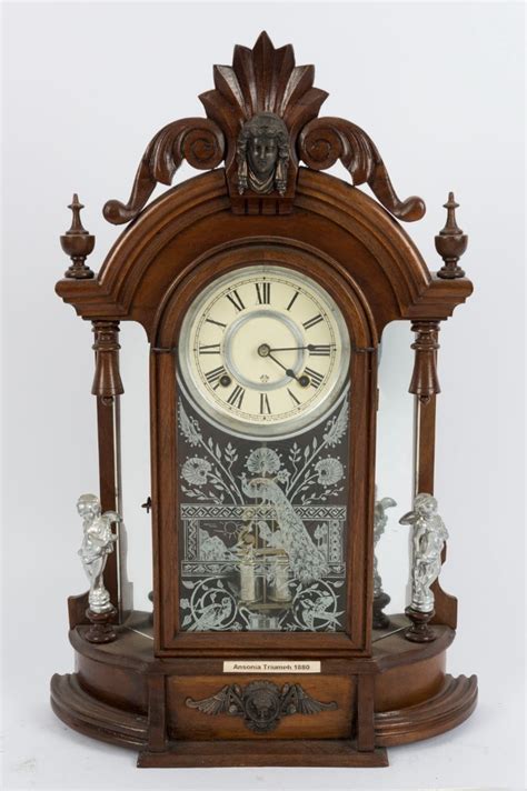 Ansonia Triumph Antique American Clock Eight Day Time And Strike