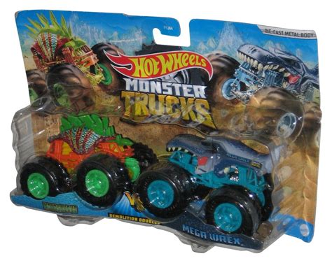 Hot Wheels Monster Jam Demolition Doubles Motosaurus Vs Mega