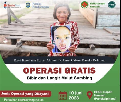 Rsud Depati Hamzah Akan Gelar Operasi Bibir Sumbing Gratis Negeri