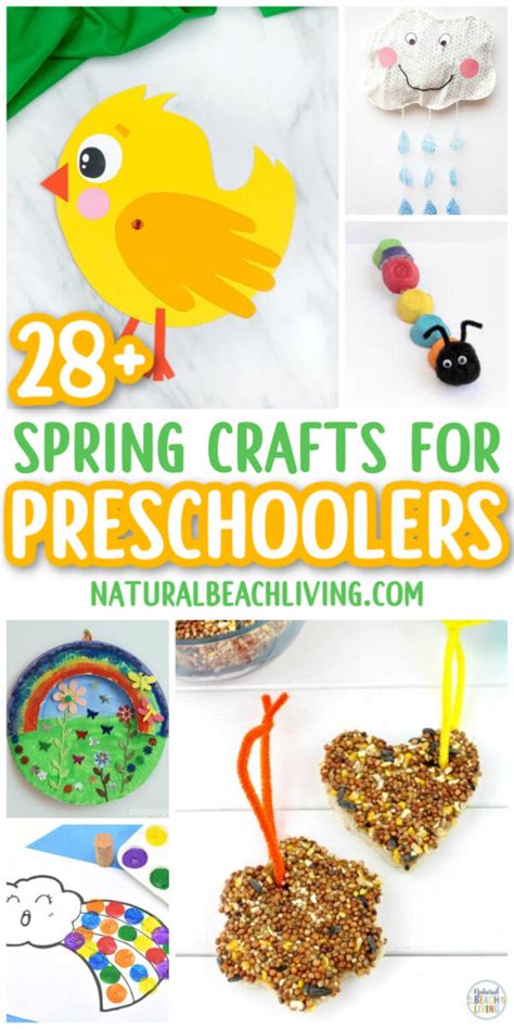 30+ Spring Preschool Crafts - Spring Art and Craft Activities - Natural ...