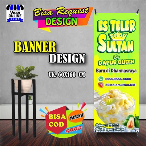 Jual Spanduk Banner Es Teler Es Viral Minuman Es Teler Keren Murah