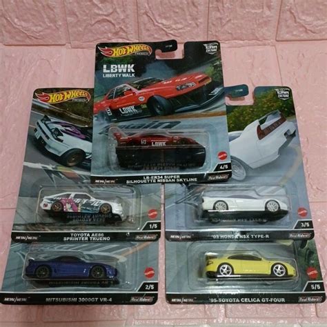 Hot Wheels Mountain Drifters Silhouette Set Nissan Skyline Toyota