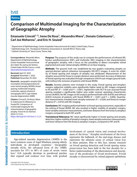 Pdf Comparison Of Multimodal Imaging For The Characterization Of