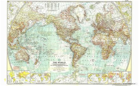 National Geographic World Map Wall Mural