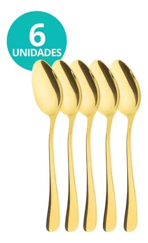 Juego De Cucharas De T De Lujo De Acero Inoxidable Dorado Para